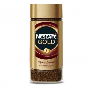 NESCAFE GOLD šķīstošā kafija ar grauzdētu malto kafiju, 100g
