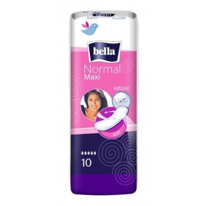 BELLA Normal Maxi White 10 gab. sieviešu higiēniskās paketes