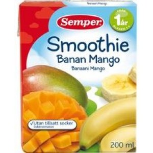 SEMPER smūtijs ar banāniem un mango, no 12 mēnešiem, 200ml