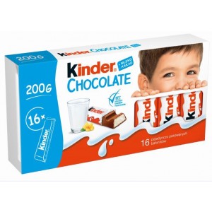 KINDER CHOCOLATE piena šokolāde bērniem, 200g