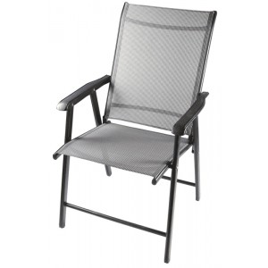 Saliekams atpūtas krēsls, metāla rāmis. Izmērs 58x60x89cm