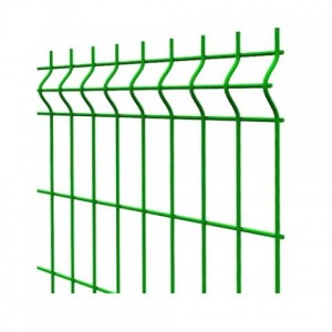 Paneļa žogs cinkots ar PVC, zaļš 4.0 x 200 x 50mm, 1.53mx2.5m