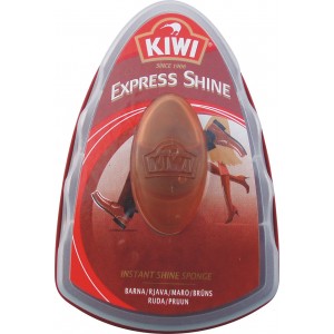 KIWI Express Sponge švamme apavu spodrināšanai (brūns) 1gab