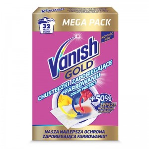 VANISH GOLD Color Protect salvetes 16gab
