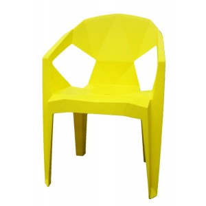 Krēsls plastmasas 54x40x80 dzeltens